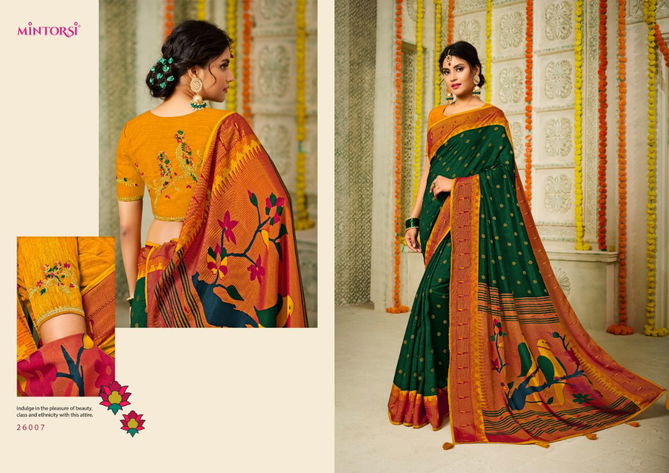 Karma By Mintorsi 26001-26012 Designer Sarees Catalog